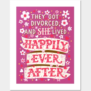 Funny Happy Divorce Quote Posters and Art